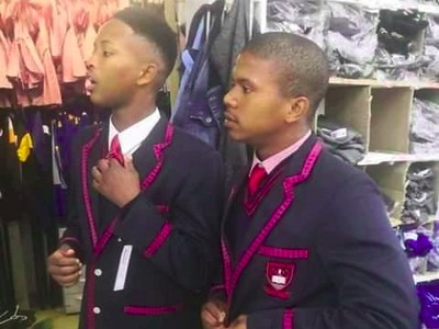 clothes for the new school in Port Elizabeth